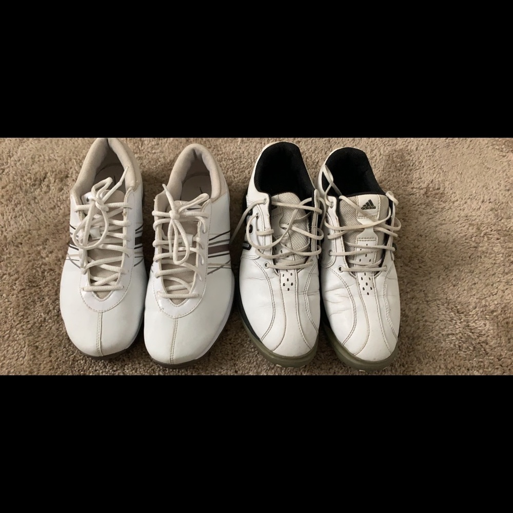 2 pairs of golf shoes women size 8